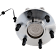 Front, Driver or Passenger Side Wheel Hub, 6 Lugs, With Bearing, With Sensor, RWD