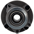 Front, Driver or Passenger Side Wheel Hub, With Bearing, 4 x 4.5 in. Bolt Pattern
