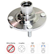 Front, Driver or Passenger Side Wheel Hub, without Bearing, FWD