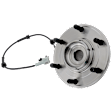 Front, Driver or Passenger Side Wheel Hub, With Bearing, With Sensor, 6 in. x 5.5 in. Bolt Pattern