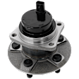 Rear, Driver or Passenger Side Wheel Hub, With Bearing, With Sensor, 5 x 3.94 in. Bolt Pattern