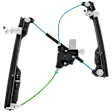 Front, Driver Side Power Window Regulator, With Motor