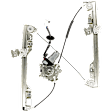 Front, Driver Side Window Regulator, Power, With Auto Up/Down Feature, 6-Prong Connector