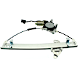 Front, Driver Side Power Window Regulator, With Motor