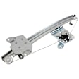 Front, Driver Side Window Regulator, Power, Without Motor