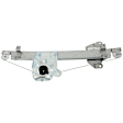 Front, Driver Side Window Regulator, Power, Without Motor