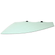 2013 Nissan Rogue - Front, Driver Side Door Glass, Green Tint, FD23636 GTYN