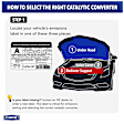 Front, Driver Side Catalytic Converter, Federal EPA Standard, 46-State Legal (Cannot ship to CA, CO, NY or ME), Direct Replacement Series
