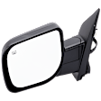 Driver Side Mirror, Power Adjust, Heated, Manual Folding, Textured Black, No Signal Light, With Memory, No Puddle Light, No Auto-Dim, No Blind Spot Feature
