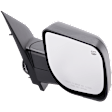Passenger Side Mirror, Power Adjust, Heated, Manual Folding, Textured Black, No Signal Light, With Memory, No Puddle Light, No Auto-Dim, No Blind Spot Feature
