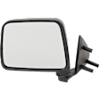 1989 Nissan D21 - Driver Side Mirror, Manual Adjust, Non-Heated, Paintable, Manual Folding, No Signal Light, No Blind Spot Feature, No Memory, No Puddle Light, No Auto-Dim