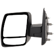 Driver Side Mirror, Manual Adjust, Non-Heated, Manual Folding, Textured Black, No Signal Light, No Memory, No Puddle Light, No Auto-Dim, With Blind Spot Glass