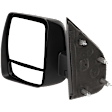Driver Side Mirror, Manual Adjust, Non-Heated, Manual Folding, Textured Black, No Signal Light, No Memory, No Puddle Light, No Auto-Dim, With Blind Spot Glass