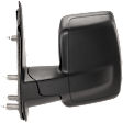 Driver Side Mirror, Manual Adjust, Non-Heated, Manual Folding, Textured Black, No Signal Light, No Memory, No Puddle Light, No Auto-Dim, With Blind Spot Glass