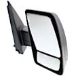 Passenger Side Mirror, Manual Adjust, Non-Heated, Manual Folding, Textured Black, No Signal Light, No Memory, No Puddle Light, No Auto-Dim, With Blind Spot Glass