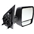 Passenger Side Mirror, Manual Adjust, Non-Heated, Manual Folding, Textured Black, No Signal Light, No Memory, No Puddle Light, No Auto-Dim, With Blind Spot Glass