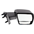 Passenger Side Mirror, Manual Adjust, Non-Heated, Manual Folding, Textured Black, No Signal Light, No Memory, No Puddle Light, No Auto-Dim, With Blind Spot Glass