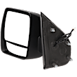 Driver Side Mirror, Power Adjust, Non-Heated, Manual Folding, Textured Black, No Signal Light, No Memory, No Puddle Light, No Auto-Dim, With Blind Spot Glass