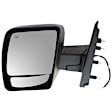 2012-2021 Nissan NV3500 - Driver Side Mirror, Power Adjust, Heated, Manual Folding, Textured Black, No Signal Light, No Memory, No Puddle Light, No Auto-Dim, With Blind Spot Glass