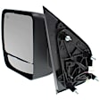 2012-2021 Nissan NV3500 - Driver Side Mirror, Power Adjust, Heated, Manual Folding, Textured Black, No Signal Light, No Memory, No Puddle Light, No Auto-Dim, With Blind Spot Glass