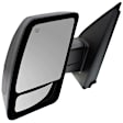 2012-2021 Nissan NV3500 - Driver Side Mirror, Power Adjust, Heated, Manual Folding, Textured Black, No Signal Light, No Memory, No Puddle Light, No Auto-Dim, With Blind Spot Glass