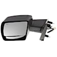 2012-2021 Nissan NV3500 - Driver Side Mirror, Power Adjust, Heated, Manual Folding, Textured Black, No Signal Light, No Memory, No Puddle Light, No Auto-Dim, With Blind Spot Glass