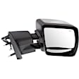 Passenger Side Towing Mirror, Power Adjust, Heated, Manual Folding, Chrome, No Signal Light, No Memory, No Puddle Light, No Auto-Dim, With Blind Spot Glass