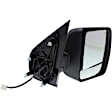 Passenger Side Mirror, Power Adjust, Heated, Manual Folding, Chrome, No Signal Light, No Memory, No Puddle Light, No Auto-Dim, With Blind Spot Glass