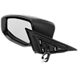 Driver Side Mirror, Power Adjust, Manual Folding, Non-Heated, Paintable, In-housing Signal Light, No Memory, No Puddle Light, No Auto-Dimming, No Blind Spot Feature