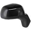 Passenger Side Mirror, Power Adjust, Non-Heated, Manual Folding, Paintable, No Signal Light, No Memory, No Puddle Light, No Auto-Dim, No Blind Spot Feature