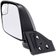 Driver Side Mirror, Manual Adjust, Non-Heated, Manual Folding, Textured Black, No Signal Light, No Memory, No Puddle Light, No Auto-Dim, With Blind Spot Glass