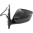 Driver Side Mirror, Power, Manual Folding, Non-Heated, Paintable, No Signal Light, No Memory, No Puddle Light, No Auto-Dimming, No Blind Spot Feature