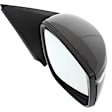 2015 Nissan Versa - Passenger Side Mirror, Power Adjust, Non-Heated, Paintable, Manual Folding, In-housing Signal Light, No Blind Spot Feature, No Memory, No Puddle Light, No Auto-Dim
