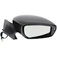 2015 Nissan Versa - Passenger Side Mirror, Power Adjust, Non-Heated, Paintable, Manual Folding, In-housing Signal Light, No Blind Spot Feature, No Memory, No Puddle Light, No Auto-Dim