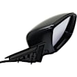 Passenger Side Mirror, Power Adjust, Manual Folding, Heated, Paintable, With Signal Light, No Memory, Puddle Light, Auto-Dim, and Blind Spot Feature, USA Built Vehicle, For Models Without SVC