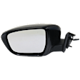 Driver Side Mirror, Power Adjust, Manual Folding, Non-Heated, Paintable, With Signal Light, No Memory, Puddle Light, Auto-Dim, and Blind Spot Feature, Japan Built Vehicle, For Models Without SVC