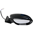 2016 Nissan Rogue - Passenger Side Mirror, Japan Built Vehicle, For Models Without Side View Camera, Power Adjust, Non-Heated, Paintable, Manual Folding, In-housing Signal Light, No Blind Spot Feature, No Memory, No Puddle Light, No Auto-Dimming