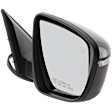 Passenger Side Mirror, Power Adjust, Manual Folding, Heated, Paintable, In-housing Signal Light, No Memory, No Puddle Light, No Auto-Dimming, No Blind Spot Feature