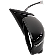 Passenger Side Mirror, Power Adjust, Manual Folding, Heated, Paintable, In-housing Signal Light, With memory, No Puddle Light, No Auto-Dimming, No Blind Spot Feature