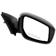 Passenger Side Mirror, Power Adjust, Heated, Manual Folding, Paintable, No Signal Light, Without Memory Recall, No Puddle Light, No Auto-Dimming, No Blind Spot Feature