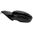 Driver Side Mirror, Power Adjust, Manual Folding, Heated, Paintable, In-housing Signal Light, No Memory, Puddle Light, Auto-Dimming, and Blind Spot Feature, For Models Without SVC