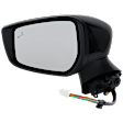 Driver Side Mirror, Power Adjust, Manual Folding, Heated, Paintable, In-housing Signal Light, No Memory, No Puddle Light, No Auto-Dimming, With Blind Spot Detection in Glass