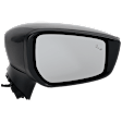 Passenger Side Mirror, Power Adjust, Heated, Manual Folding, Paintable, In-housing Signal Light, No Memory, No Puddle Light, No Auto-Dim, With Blind Spot Detection in Glass