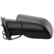 2004-2005 Infiniti QX56 - Driver Side Mirror, Power Adjust, Non-Heated, Manual Folding, Textured Black, No Signal Light, Without Memory Recall, No Puddle Light, No Auto-Dimming, No Blind Spot Feature