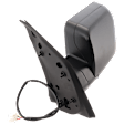 2004-2005 Infiniti QX56 - Driver Side Mirror, Power Adjust, Non-Heated, Manual Folding, Textured Black, No Signal Light, Without Memory Recall, No Puddle Light, No Auto-Dimming, No Blind Spot Feature