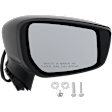 Passenger Side Mirror, Power Adjust, Manual Folding, Heated, Paintable, In-housing Signal Light, No Memory, No Puddle Light, No Auto-Dimming, No Blind Spot Feature