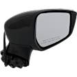 Passenger Side Mirror, Power Adjust, Manual Folding, Heated, Paintable, In-housing Signal Light, No Memory, No Puddle Light, No Auto-Dimming, No Blind Spot Feature