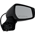 Passenger Side Mirror, Power Adjust, Manual Folding, Heated, Paintable, In-housing Signal Light, No Memory, No Puddle Light, No Auto-Dimming, No Blind Spot Feature