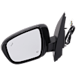 Driver Side, Mirror, Power Adjust, Heated, Manual Folding, Paintable, No Signal Light, No Memory, No Puddle Light, No Auto-Dimming, with Blind Spot Detection in Glass