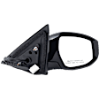 Passenger Side Mirror, Power Adjust, Heated, Manual Folding, Paintable, In-housing Signal Light, With Memory, No Puddle Light, No Auto-Dim, No Blind Spot Feature